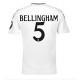 Maillot de foot Real Madrid Jude Bellingham #5 Domicile vêtements 2024-25 Manches Courtes